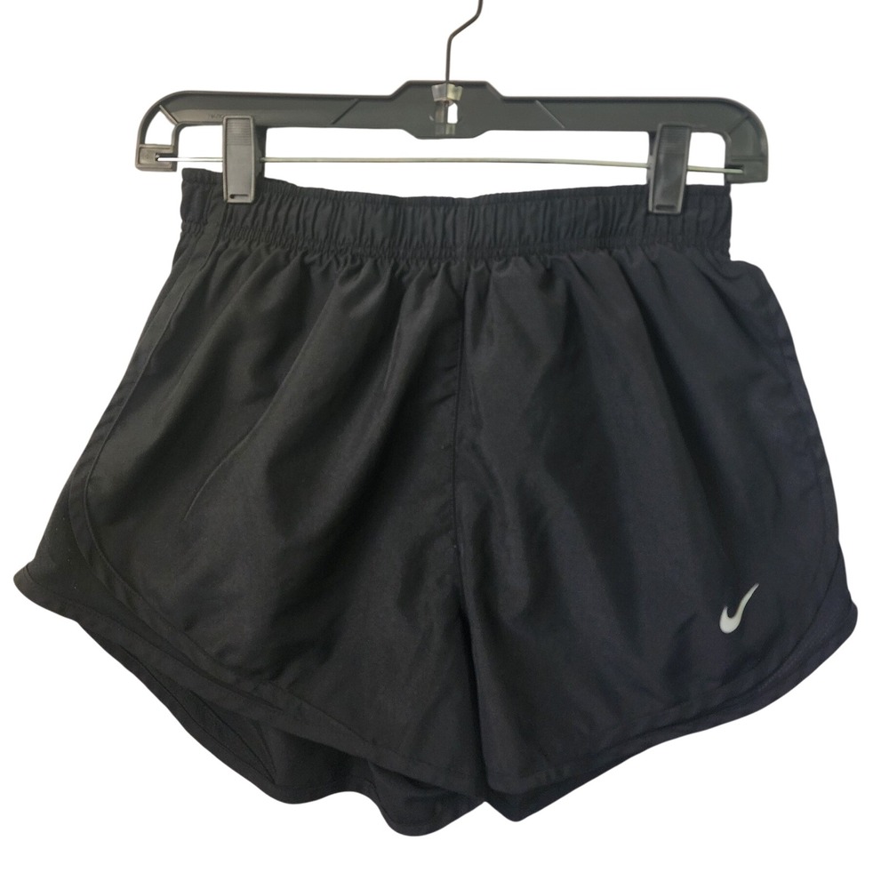 Nike Dri-FIT Womens Running Shorts Black Size Medium Athletic Training Gym